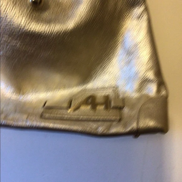 - Anya Hindmarch gold leather handbag with gold accent Sz Extra large rare… - Picture 4 of 12